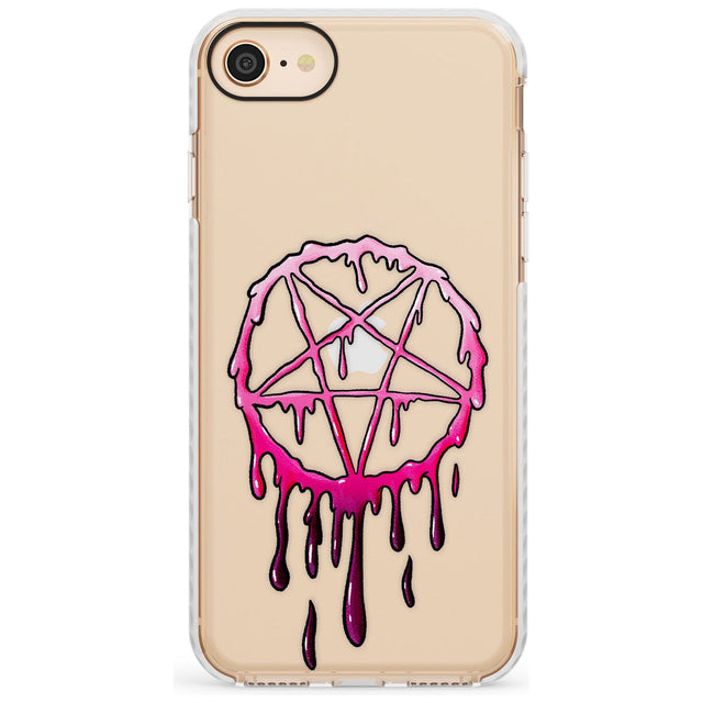 Pentagram of Blood Impact Phone Case for iPhone SE 8 7 Plus