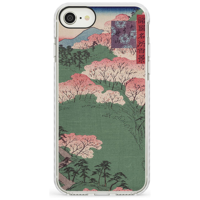 Japanese Illustration Cherry Blossom Forest Phone Case iPhone 7/8 / Impact Case,iPhone SE / Impact Case Blanc Space