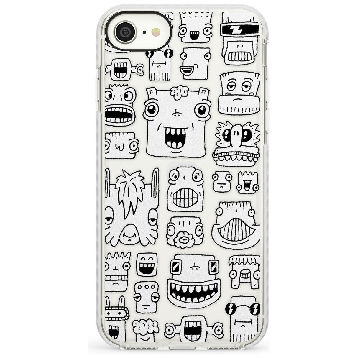 Burst Heads Impact Phone Case for iPhone SE 8 7 Plus