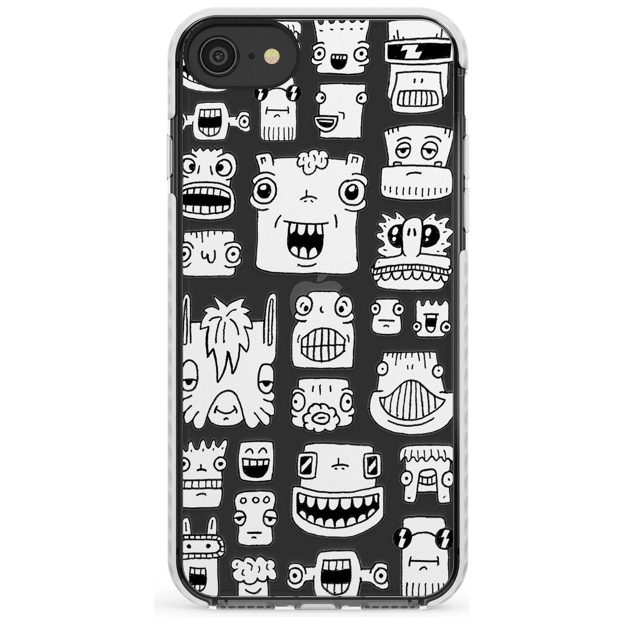 Burst Heads Impact Phone Case for iPhone SE 8 7 Plus