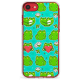 Frog Booty Kawaii Pattern Impact Phone Case for iPhone SE 8 7 Plus