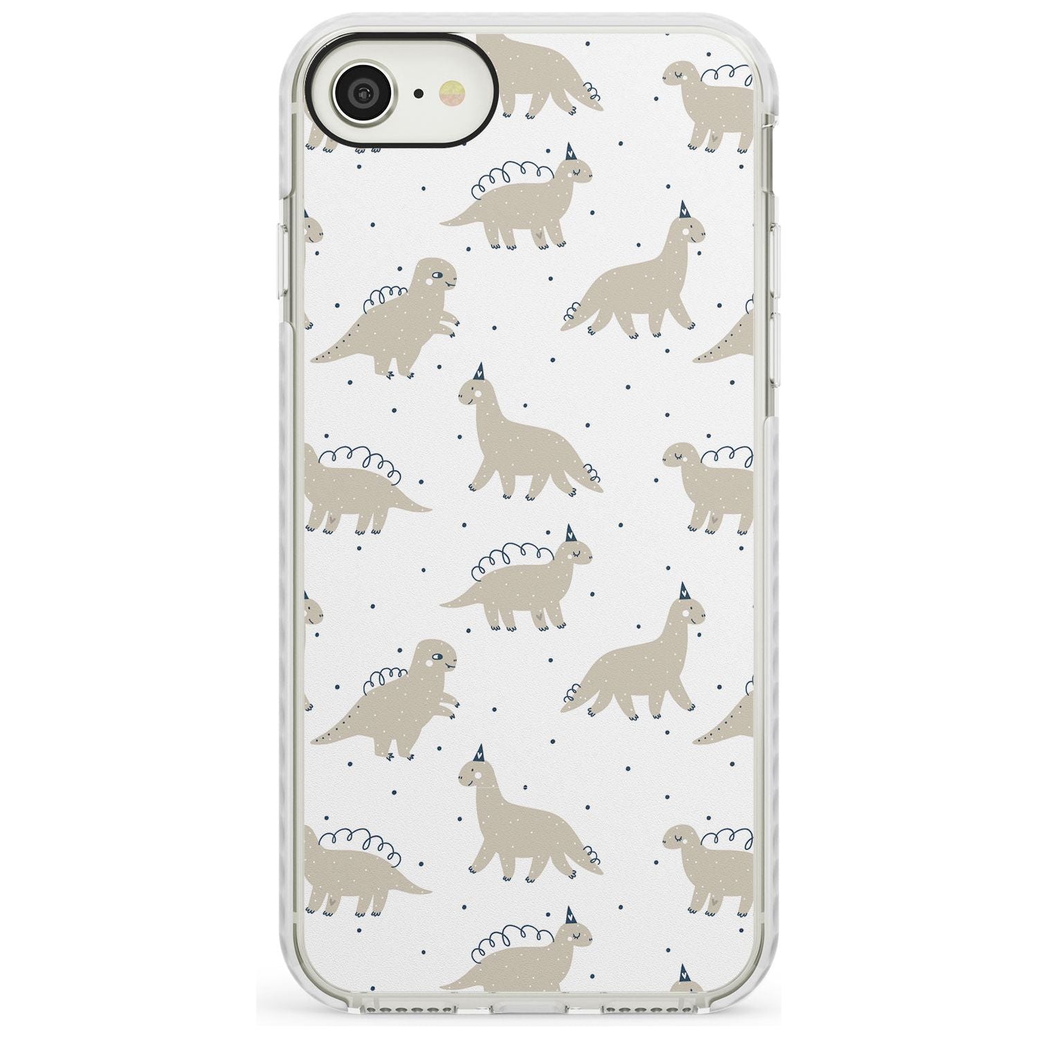 Adorable Dinosaurs Pattern Impact Phone Case for iPhone SE 8 7 Plus