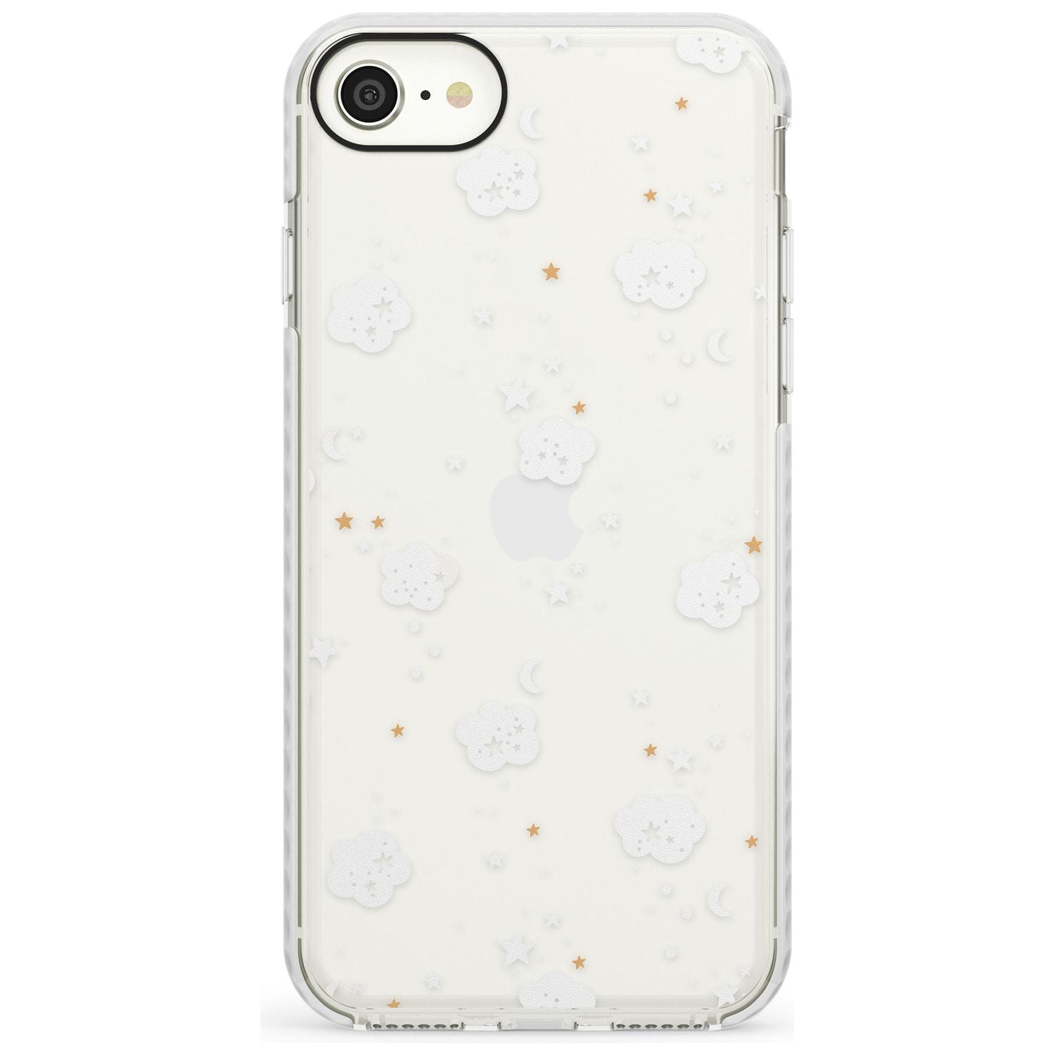 Stars & Clouds Slim TPU Phone Case for iPhone SE 8 7 Plus