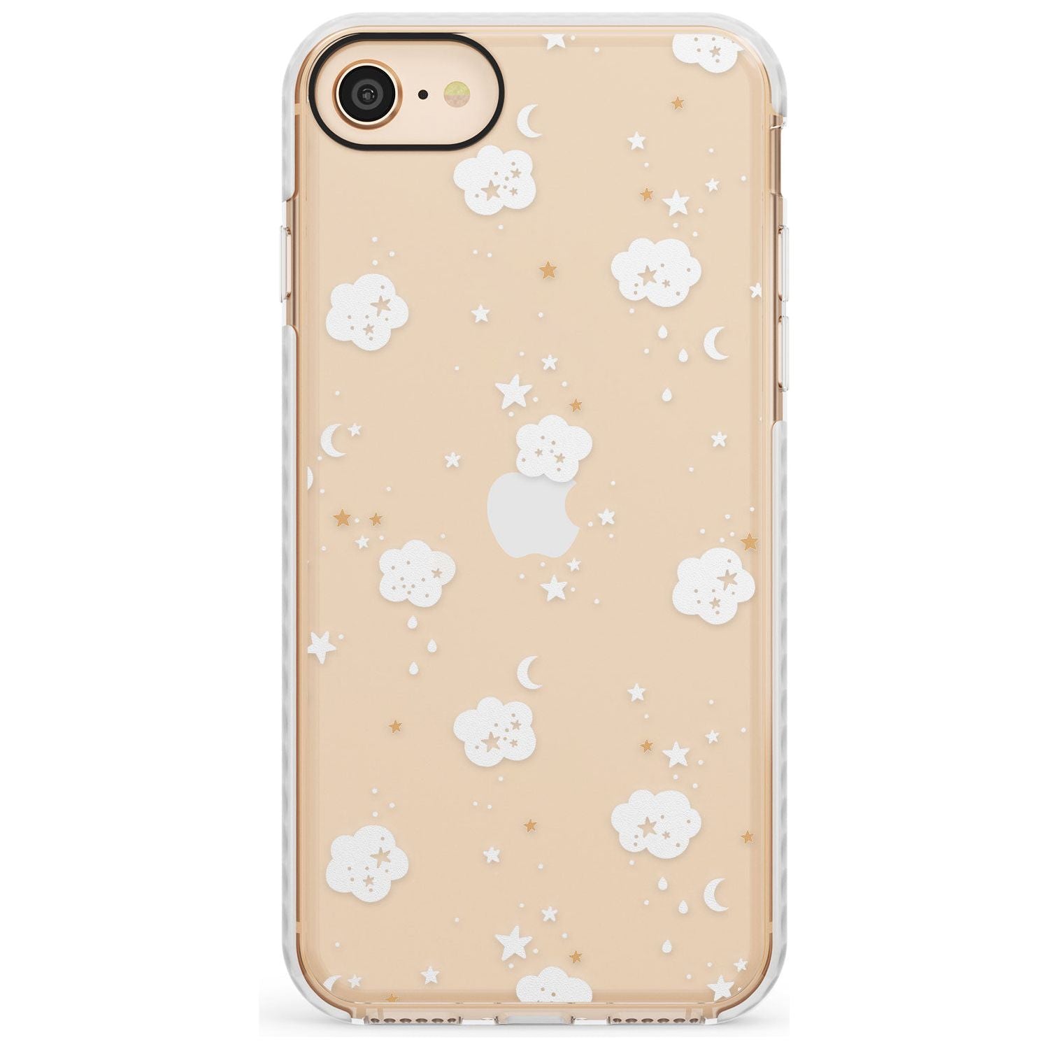 Stars & Clouds Slim TPU Phone Case for iPhone SE 8 7 Plus