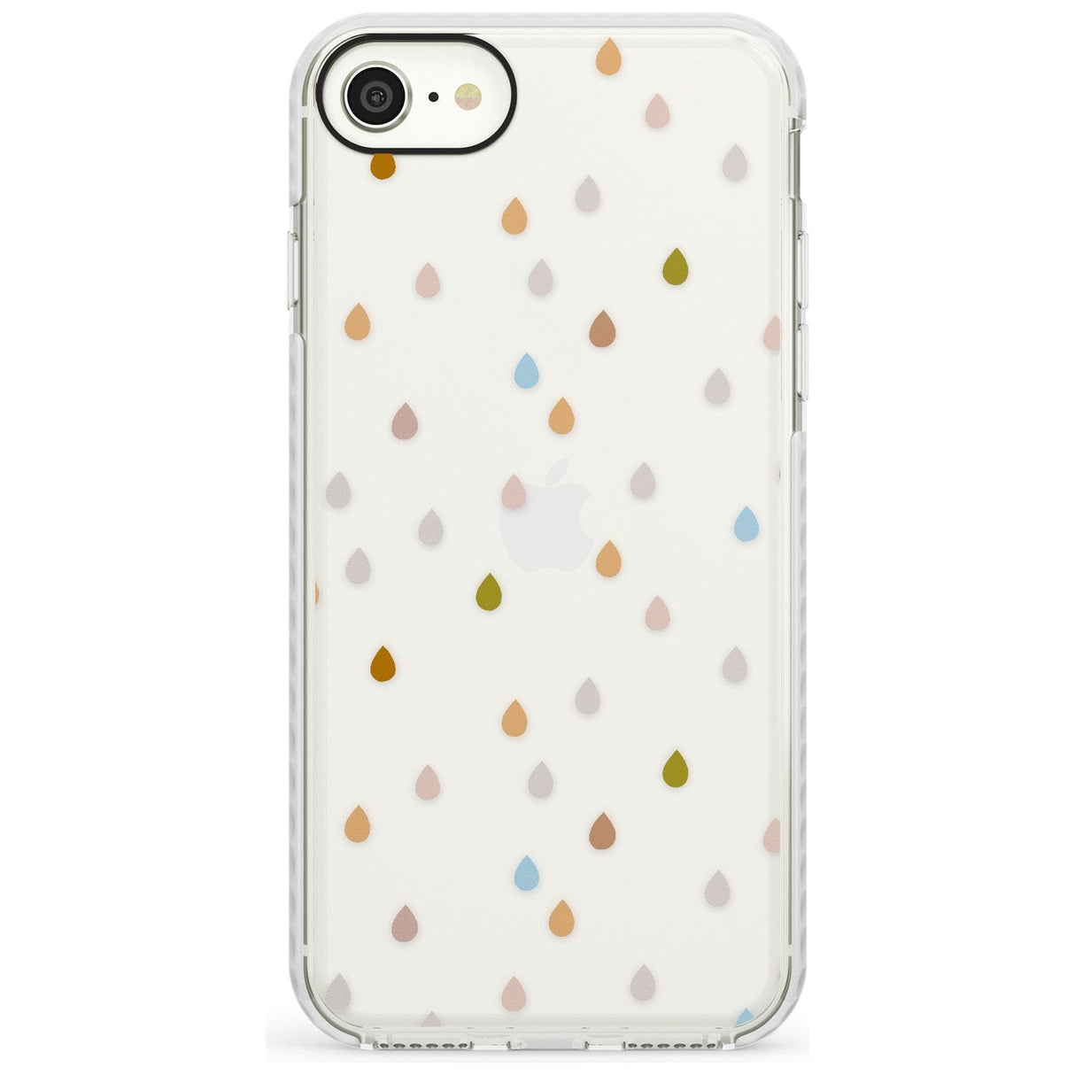 Raindrops Slim TPU Phone Case for iPhone SE 8 7 Plus