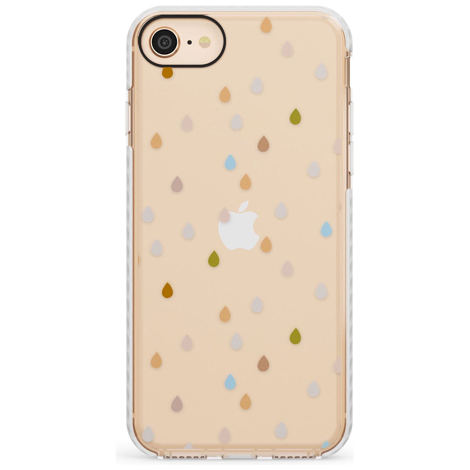 Raindrops Slim TPU Phone Case for iPhone SE 8 7 Plus