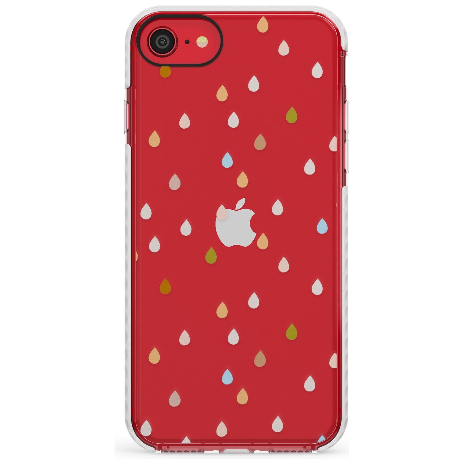 Raindrops Slim TPU Phone Case for iPhone SE 8 7 Plus