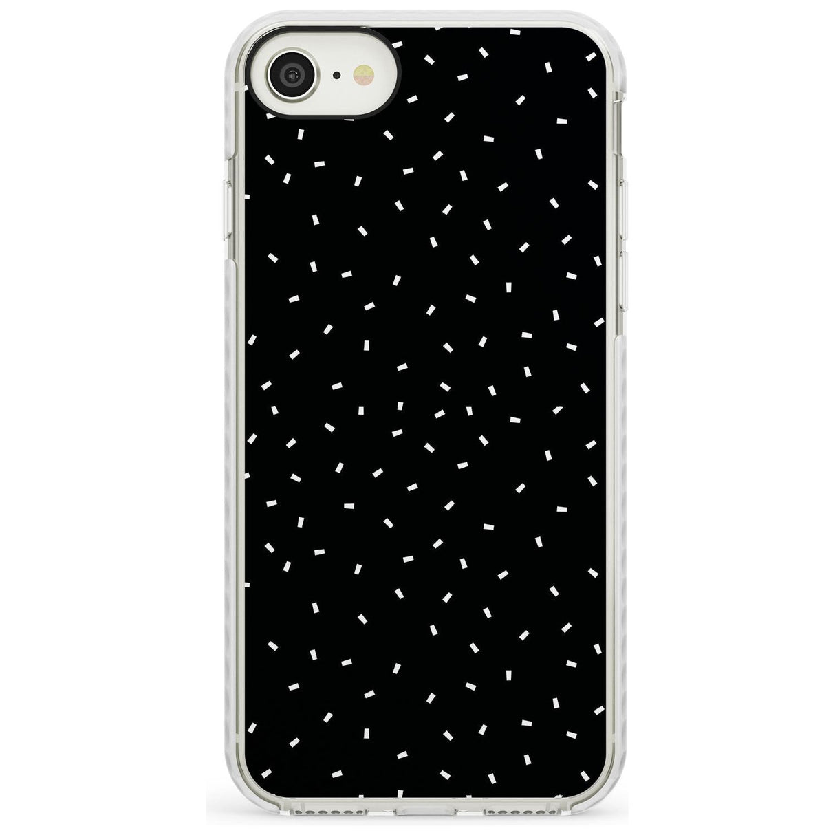 Confetti (Black) Phone Case iPhone 7/8 / Impact Case,iPhone SE / Impact Case Blanc Space