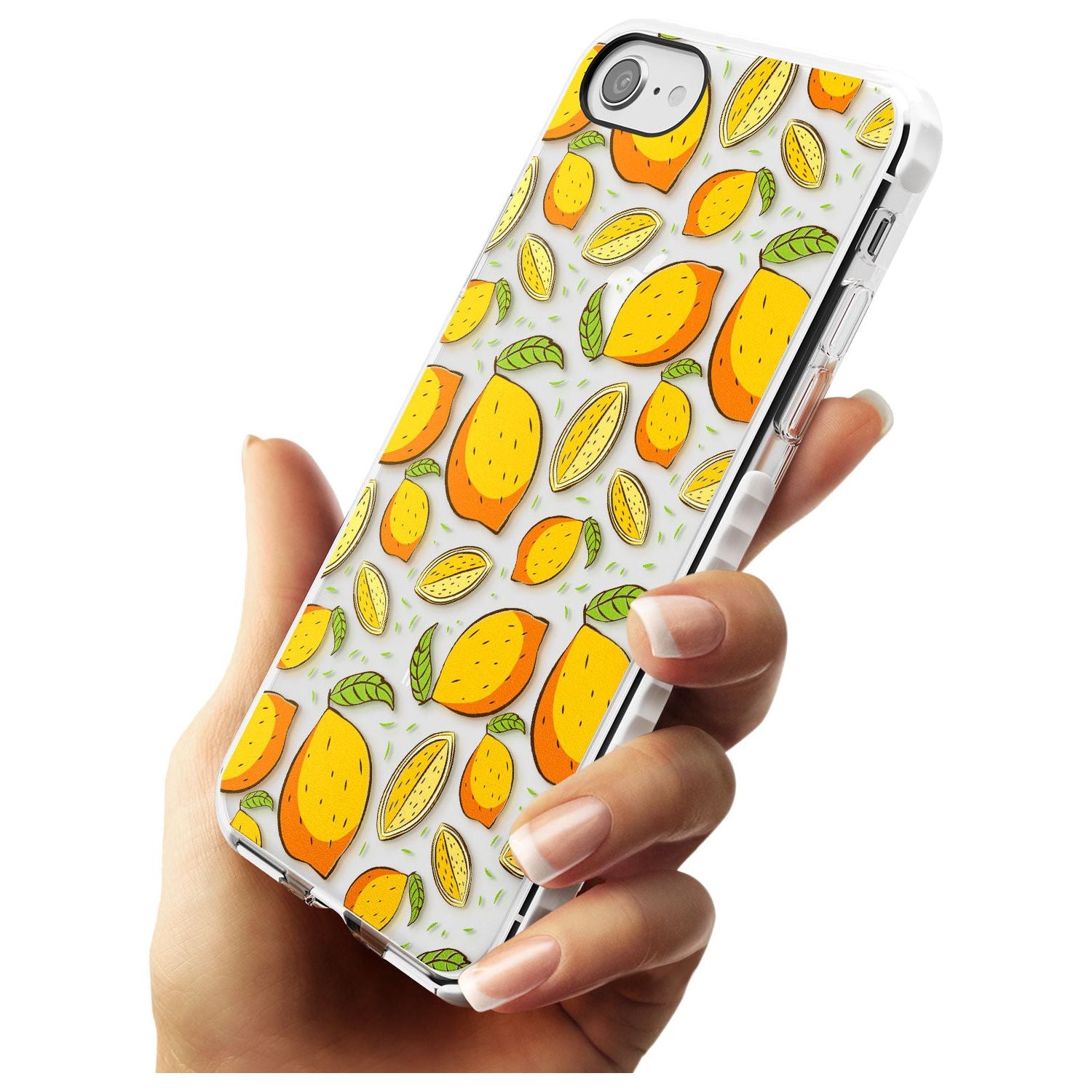 Lemon Pattern Impact Phone Case for iPhone SE 8 7 Plus