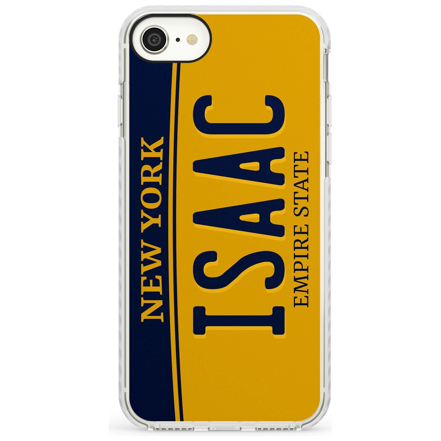 New York License Plate Slim TPU Phone Case for iPhone SE 8 7 Plus