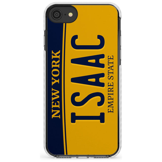New York License Plate Slim TPU Phone Case for iPhone SE 8 7 Plus