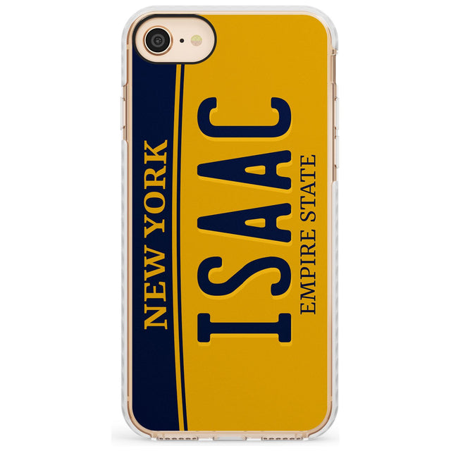 New York License Plate Slim TPU Phone Case for iPhone SE 8 7 Plus
