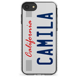 California License Plate Slim TPU Phone Case for iPhone SE 8 7 Plus