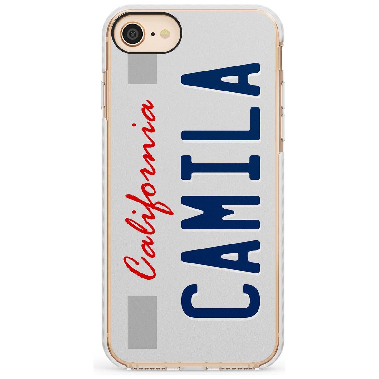 California License Plate Slim TPU Phone Case for iPhone SE 8 7 Plus