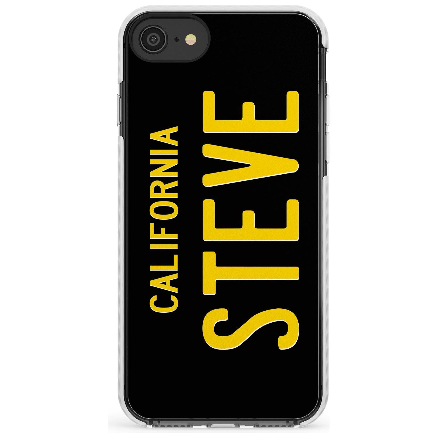 Vintage California License Plate Slim TPU Phone Case for iPhone SE 8 7 Plus