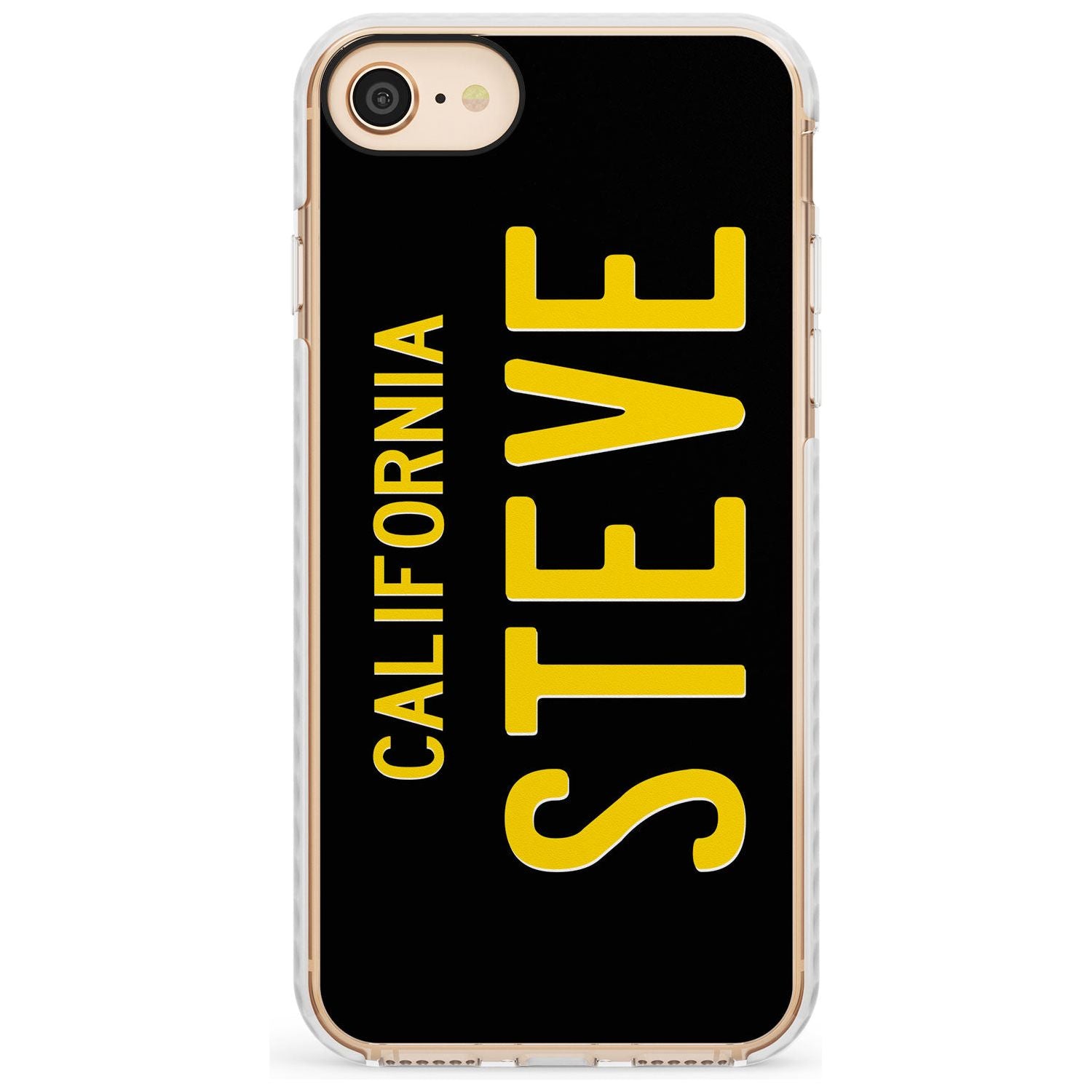 Vintage California License Plate Slim TPU Phone Case for iPhone SE 8 7 Plus