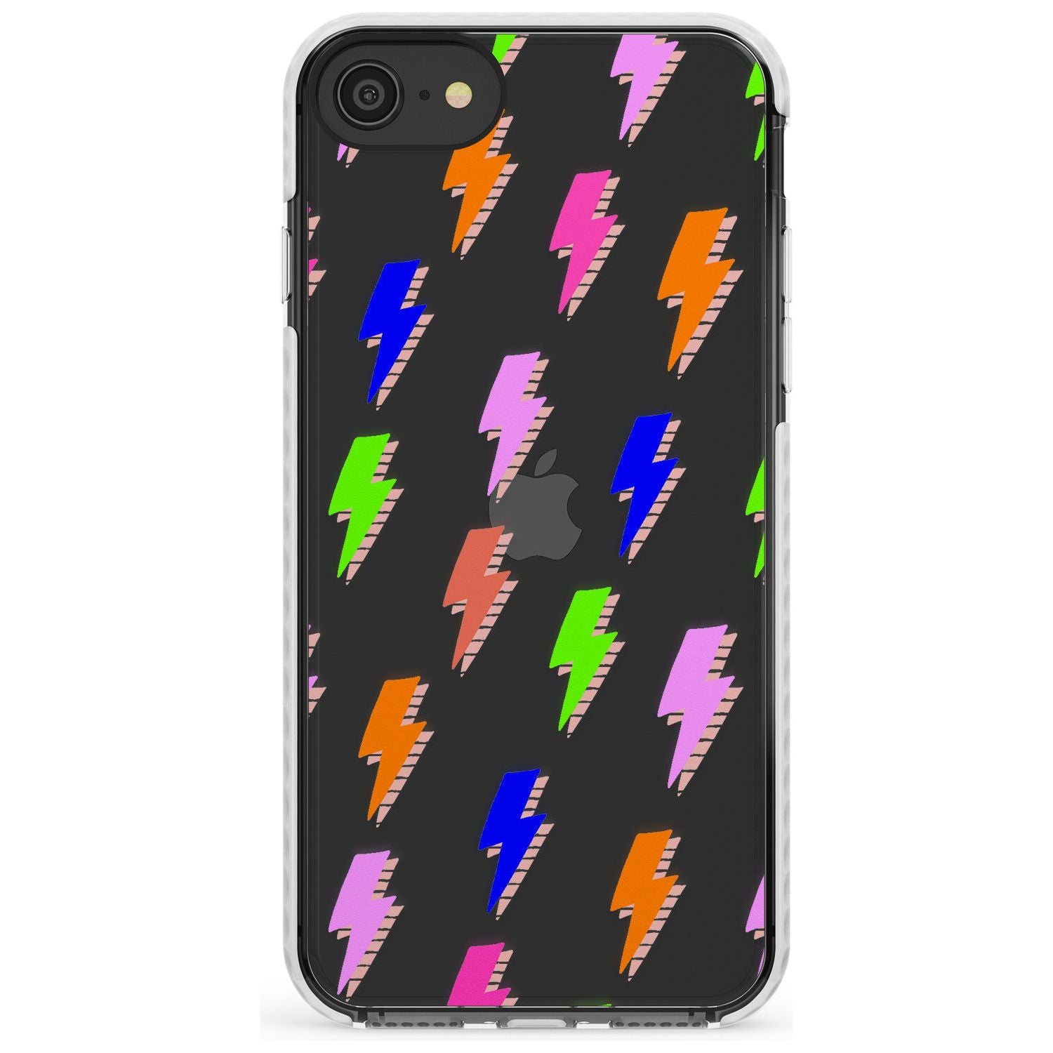 Rainbow Pop Lightning Slim TPU Phone Case for iPhone SE 8 7 Plus