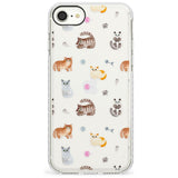 Cats with Toys - Clear Slim TPU Phone Case for iPhone SE 8 7 Plus