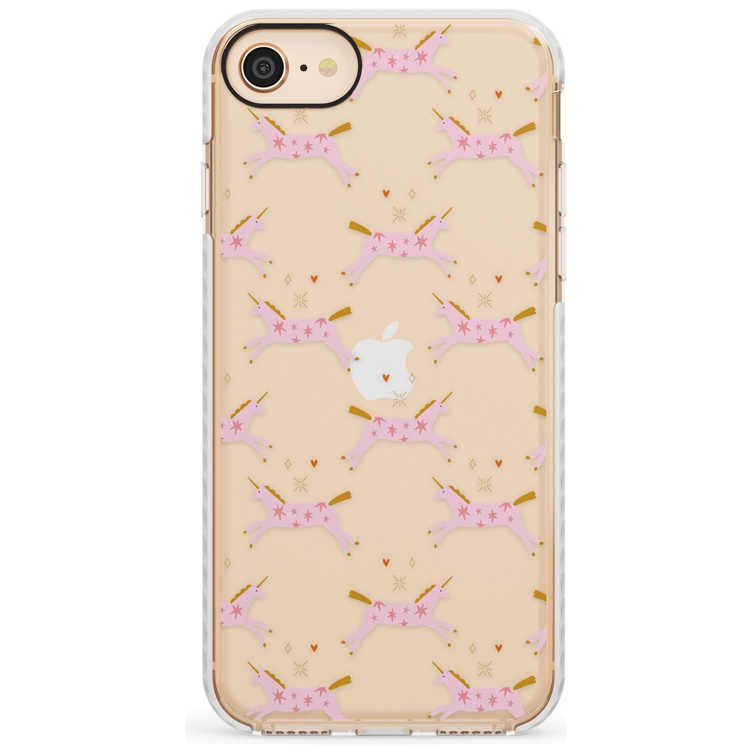 Pink Unicorns Slim TPU Phone Case for iPhone SE 8 7 Plus