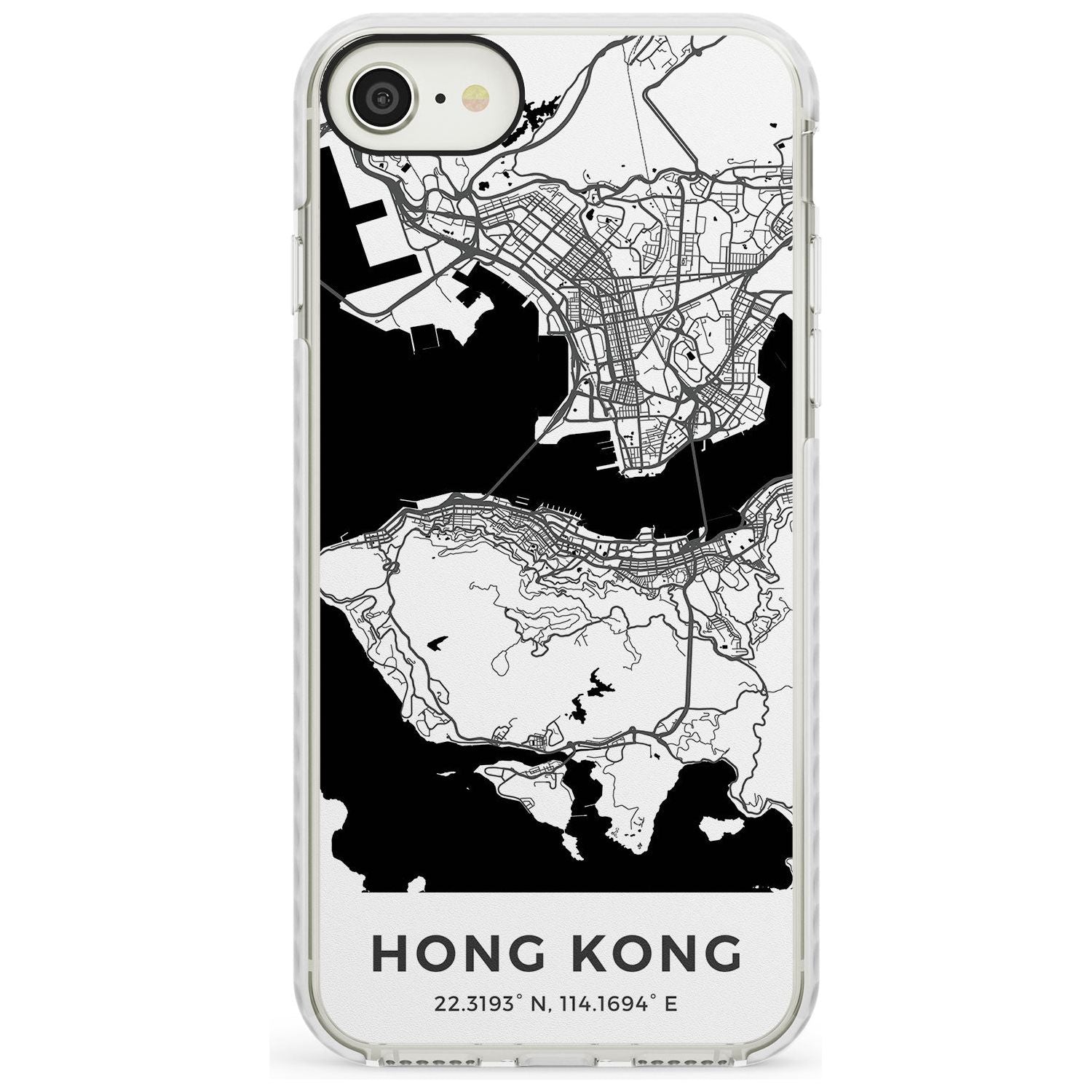Map of Hong Kong Impact Phone Case for iPhone SE 8 7 Plus