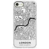 Map of London, England Impact Phone Case for iPhone SE 8 7 Plus