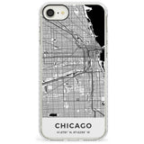 Map of Chicago, Illinois Impact Phone Case for iPhone SE 8 7 Plus