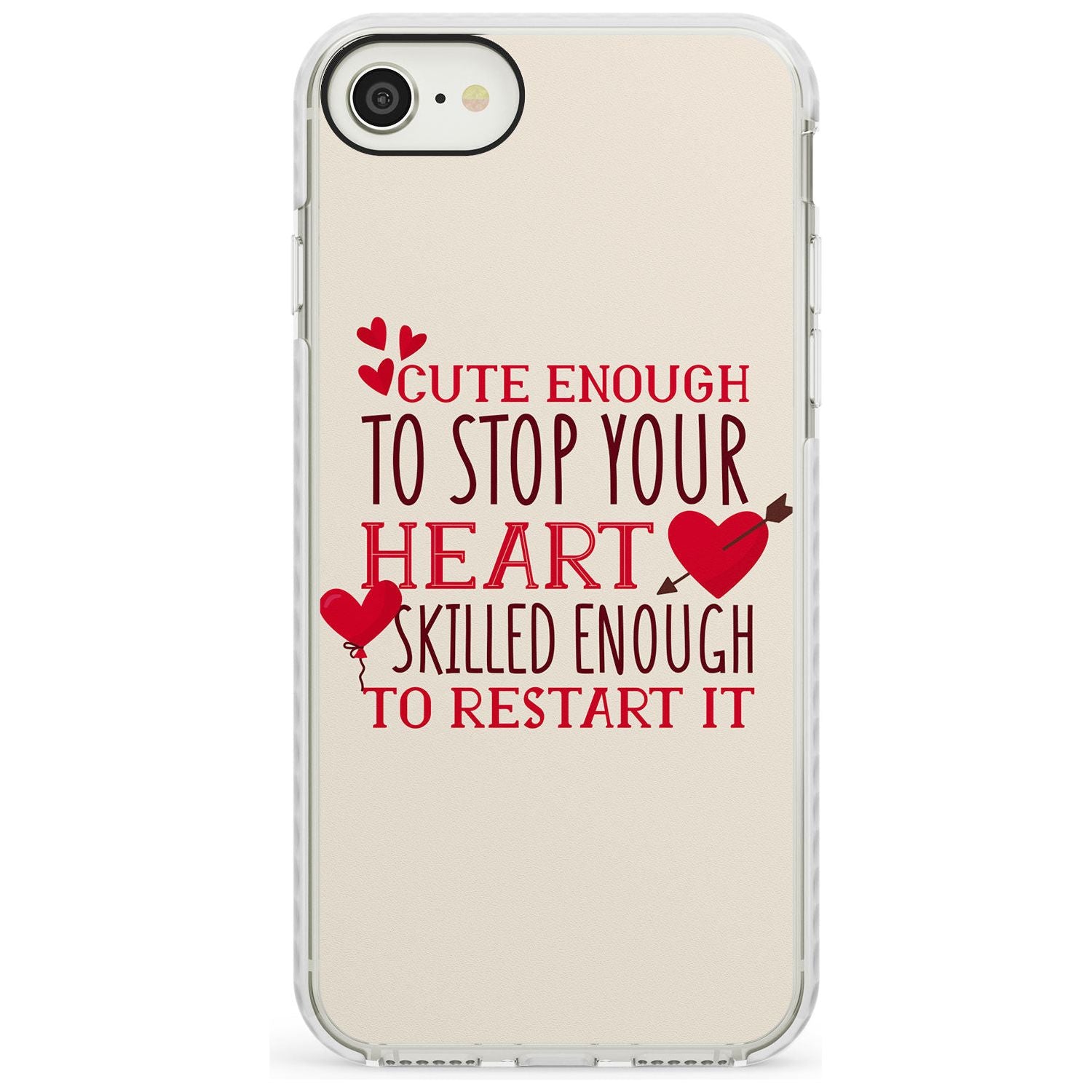 Medical Design Cute Enough to Stop Your Heart Impact Phone Case for iPhone SE 8 7 Plus