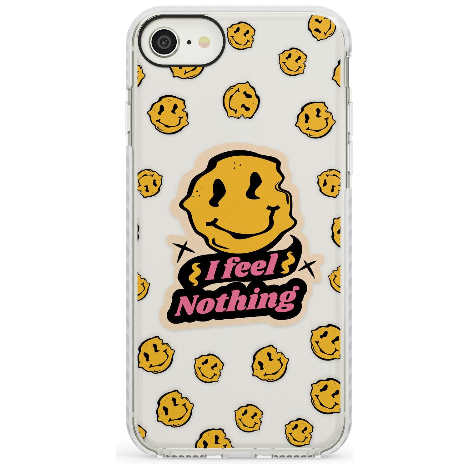 I feel nothing (Clear) Impact Phone Case for iPhone SE 8 7 Plus