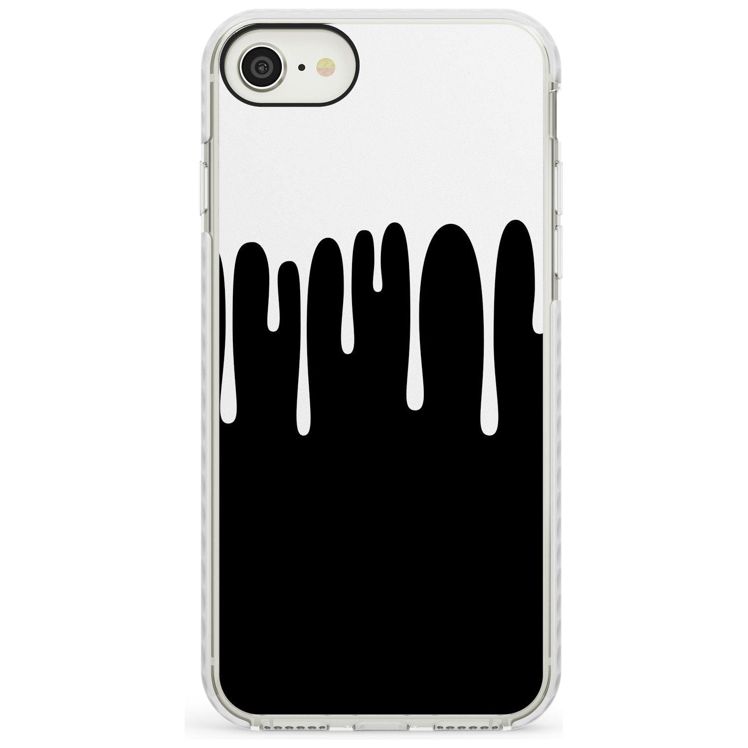 Melted Effect: White & Black iPhone Case Impact Phone Case Warehouse SE 8 7 Plus