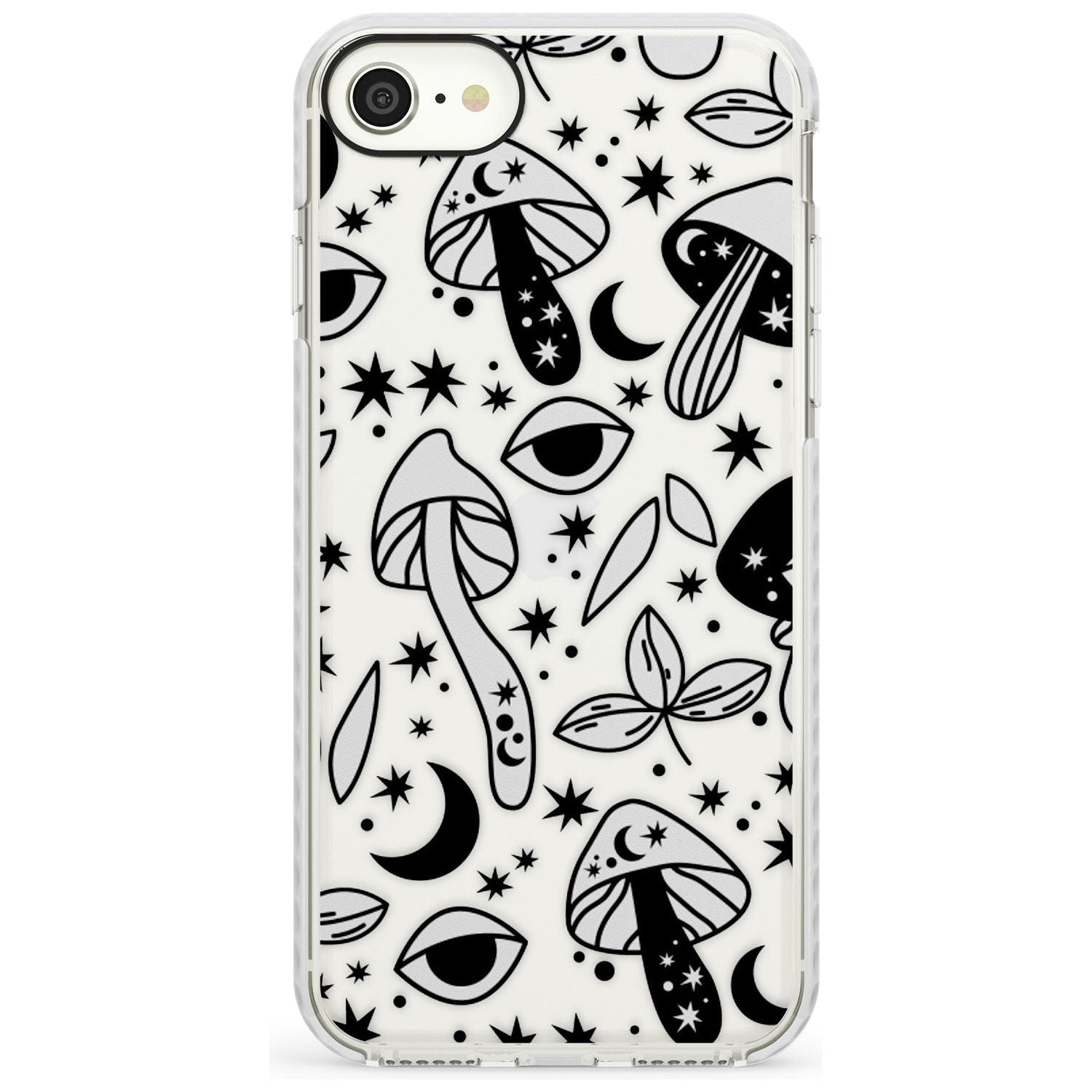 Psychedelic Mushrooms Pattern Impact Phone Case for iPhone SE 8 7 Plus