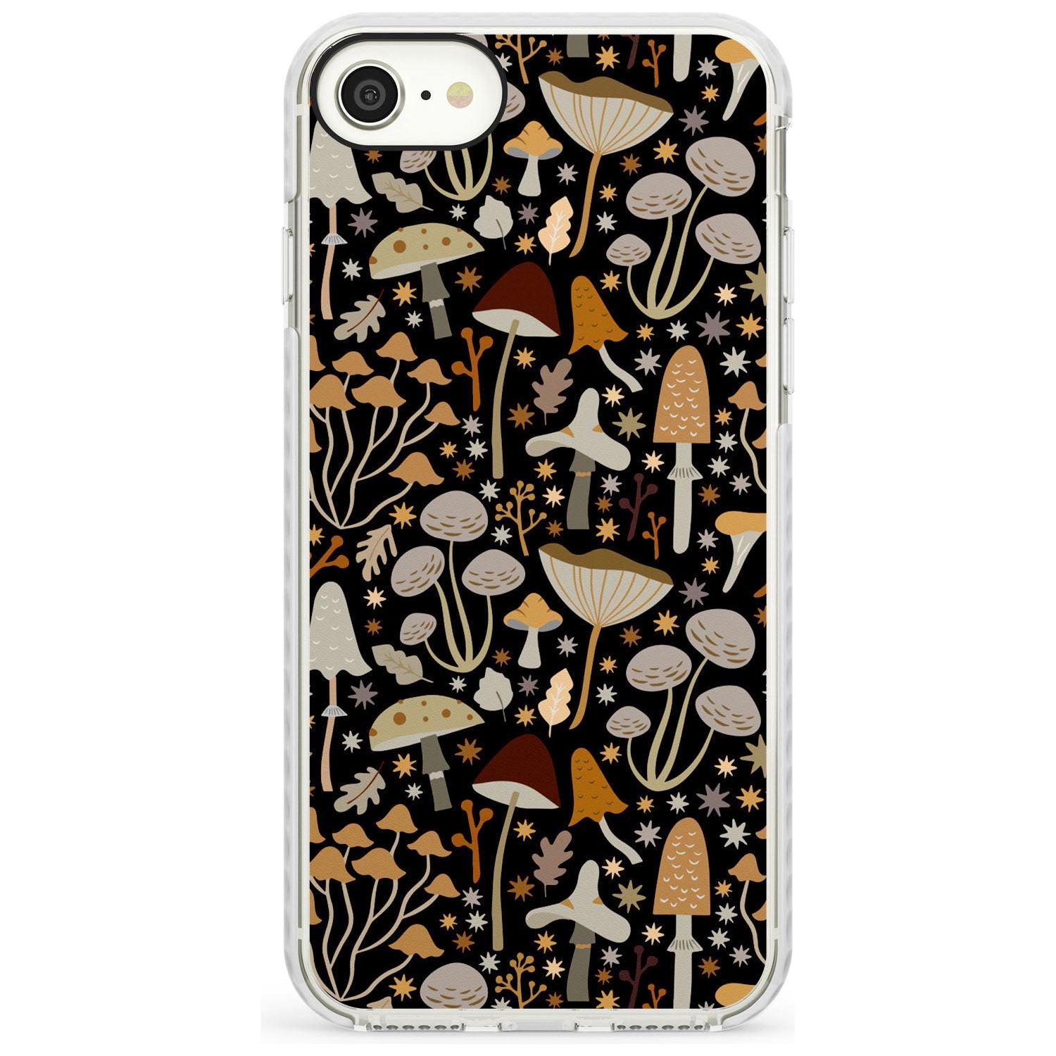 Sentimental Mushrooms Pattern Impact Phone Case for iPhone SE 8 7 Plus