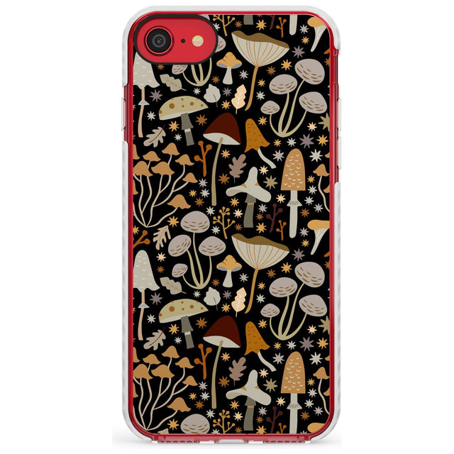 Sentimental Mushrooms Pattern Impact Phone Case for iPhone SE 8 7 Plus