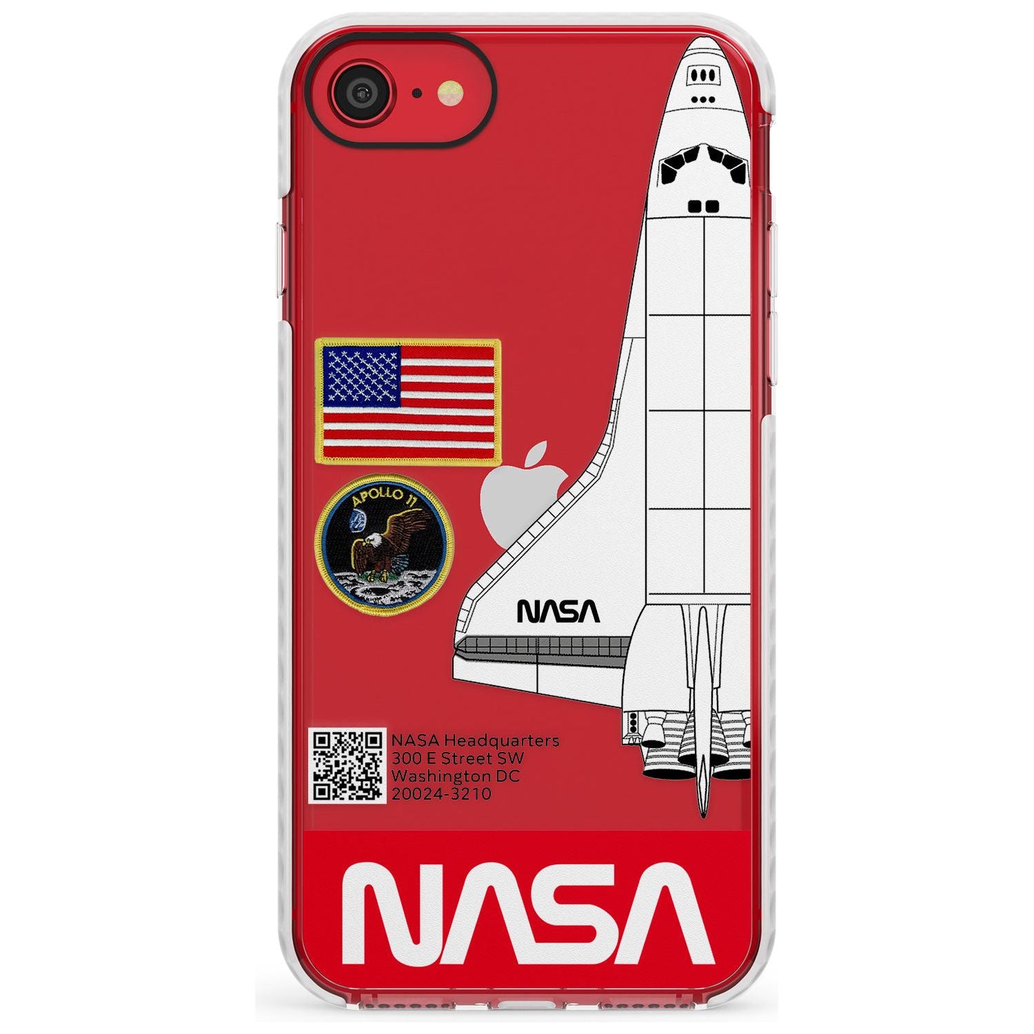 NASA Apollo 11 Impact Phone Case for iPhone SE 8 7 Plus