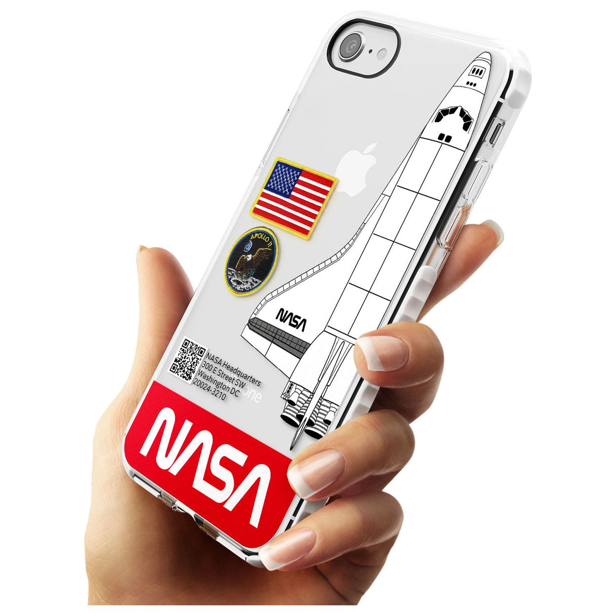 NASA Apollo 11 Impact Phone Case for iPhone SE 8 7 Plus