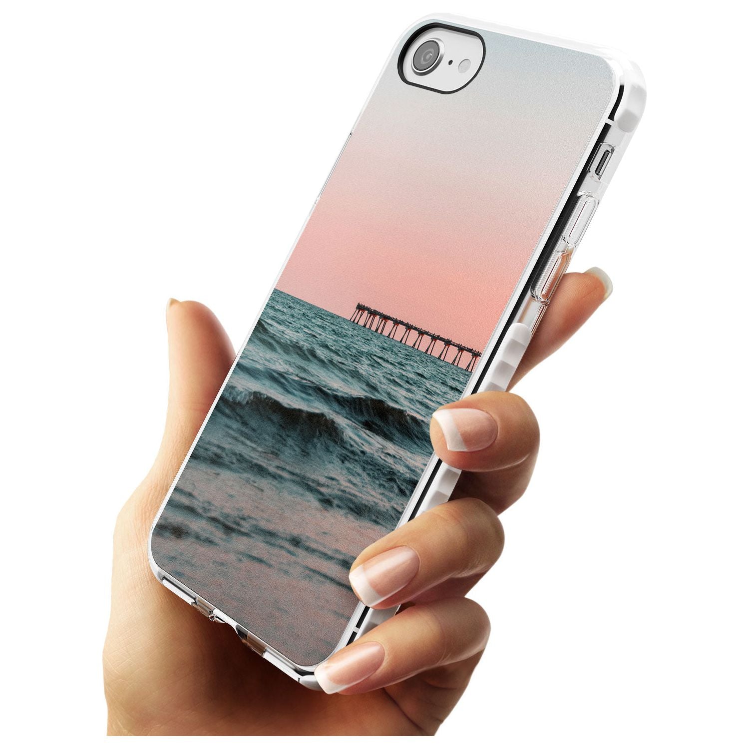 Beach Pier Photograph Impact Phone Case for iPhone SE 8 7 Plus