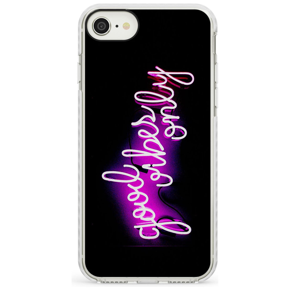 Good Vibes Only Pink Neon iPhone Case  Impact Case Phone Case - Case Warehouse