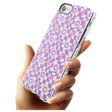 Checkered Love Pattern Impact Phone Case for iPhone SE 8 7 Plus