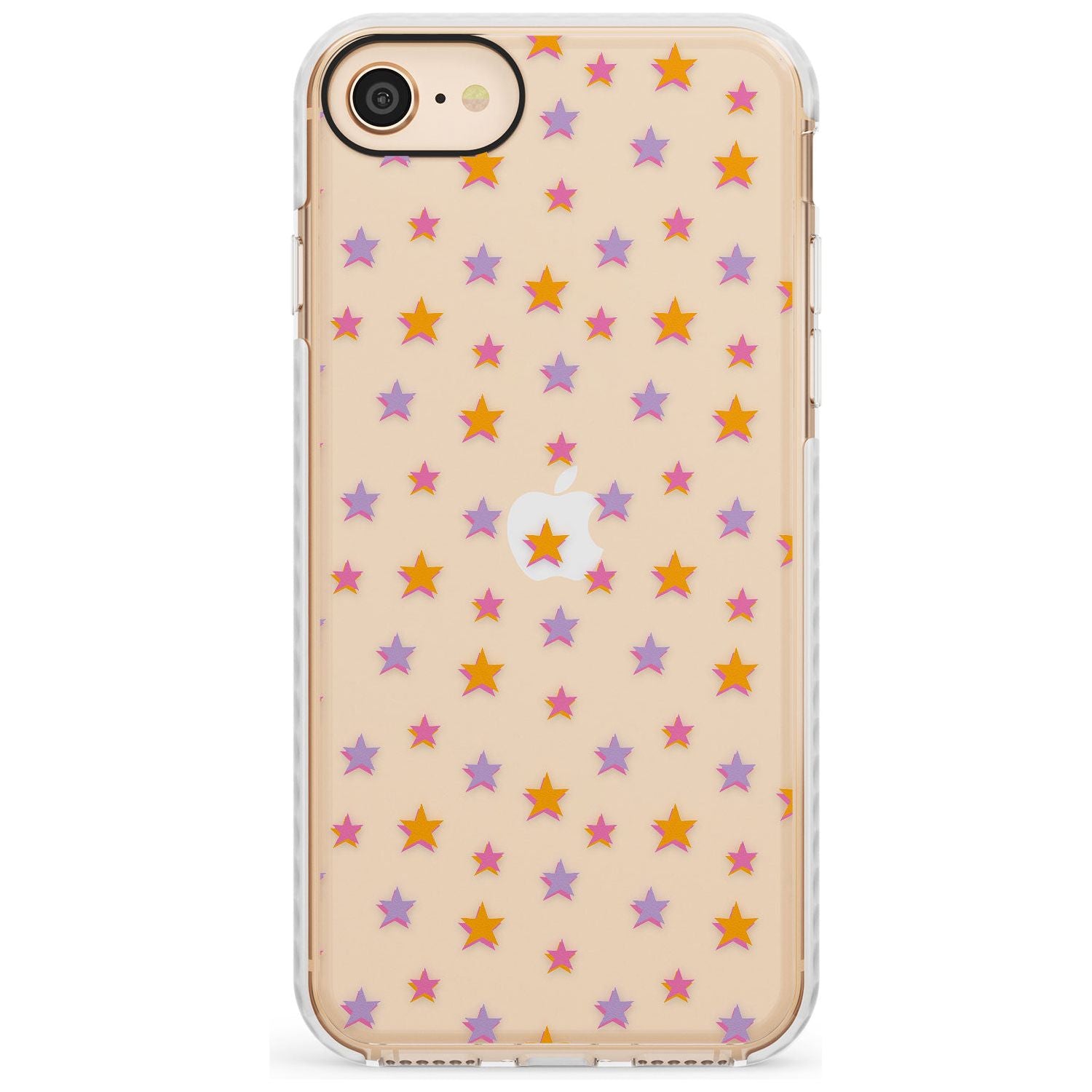 Spangling Stars Pattern Impact Phone Case for iPhone SE 8 7 Plus