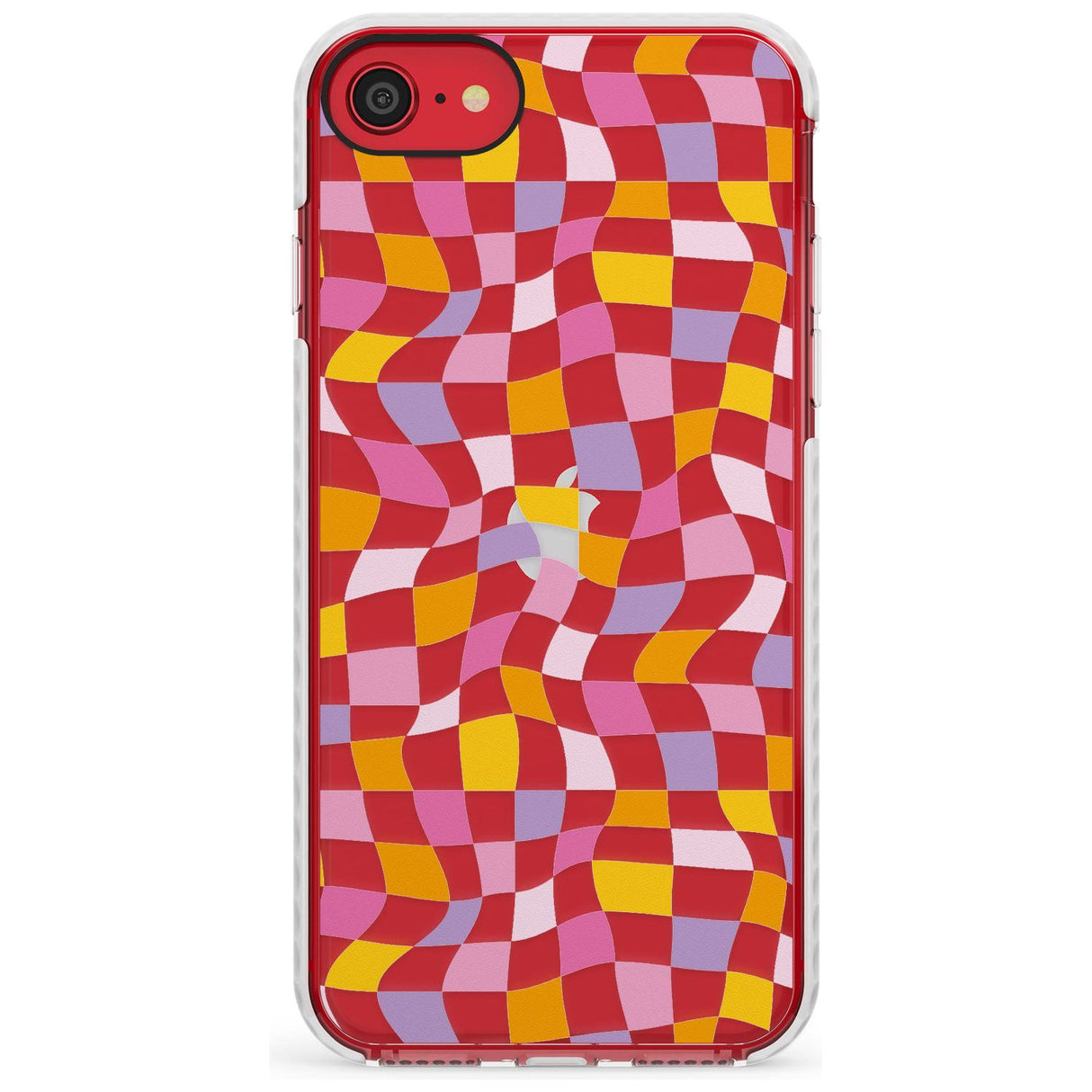 Wonky Squares Pattern Impact Phone Case for iPhone SE 8 7 Plus