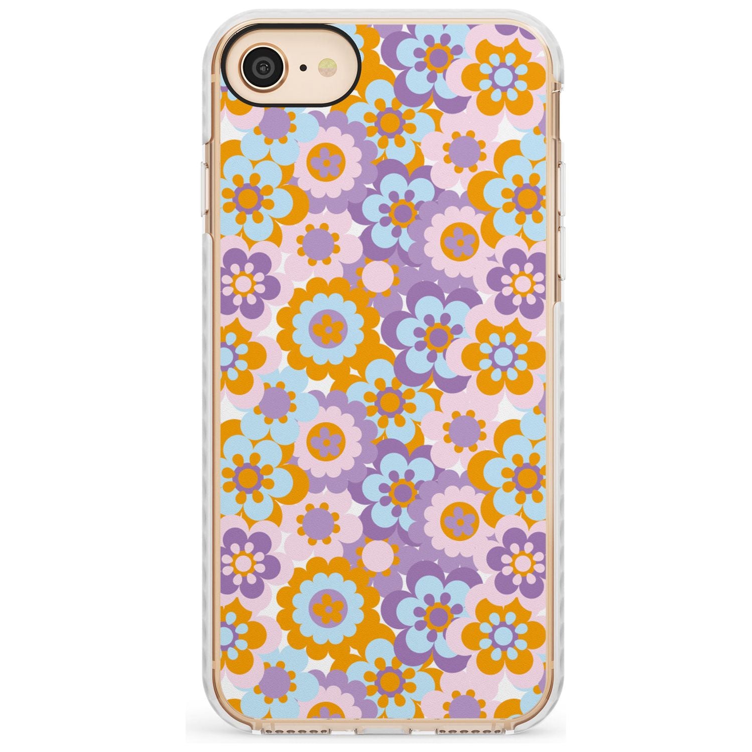 Flower Power Pattern Impact Phone Case for iPhone SE 8 7 Plus