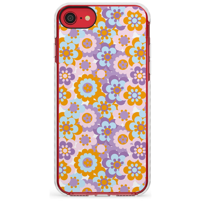 Flower Power Pattern Impact Phone Case for iPhone SE 8 7 Plus