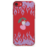 Cherries n' Flames Impact Phone Case for iPhone SE 8 7 Plus