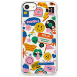 Nostalgic Stickers #1 Slim TPU Phone Case for iPhone SE 8 7 Plus