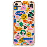 Nostalgic Stickers #1 Slim TPU Phone Case for iPhone SE 8 7 Plus