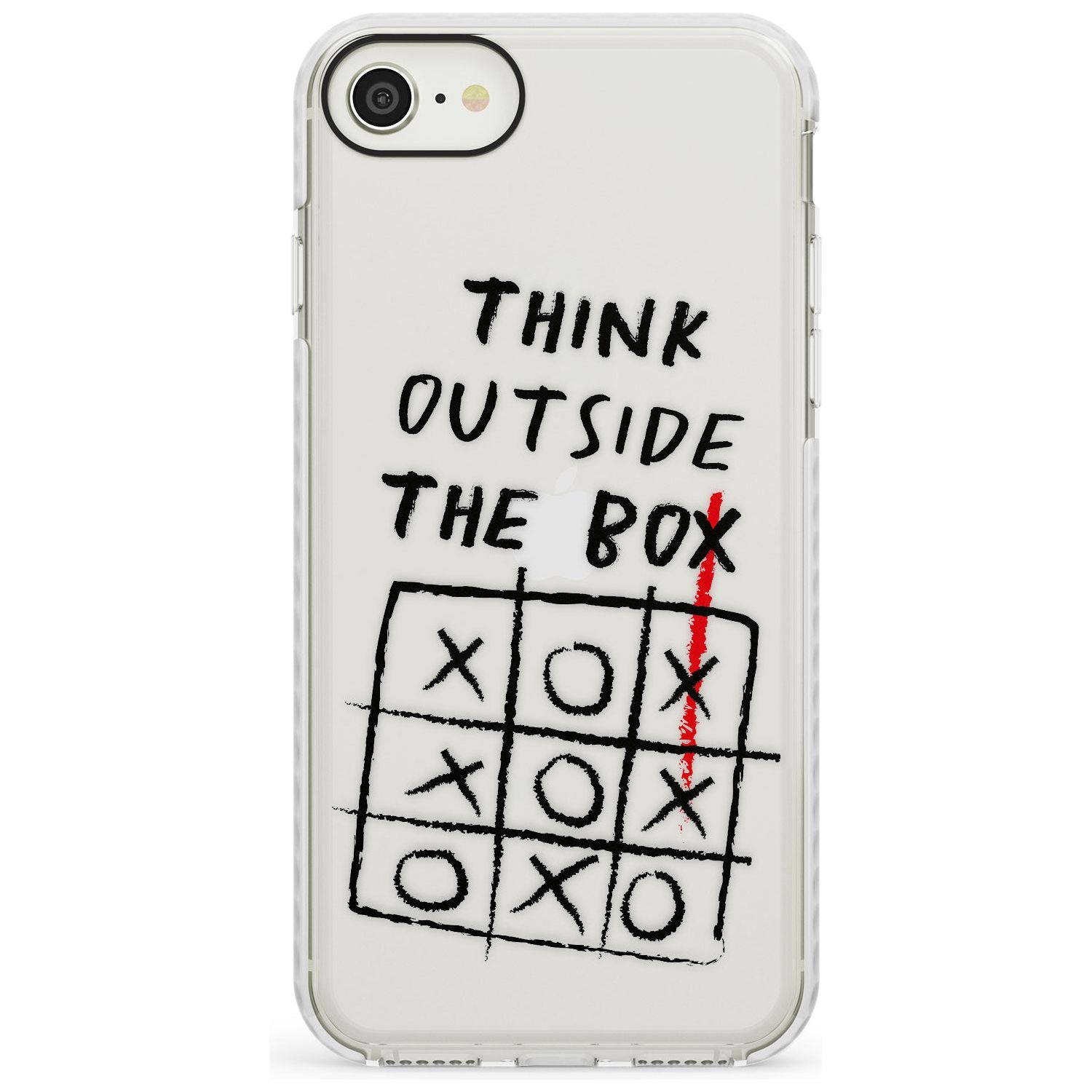 "Think Outside the Box" Impact Phone Case for iPhone SE 8 7 Plus