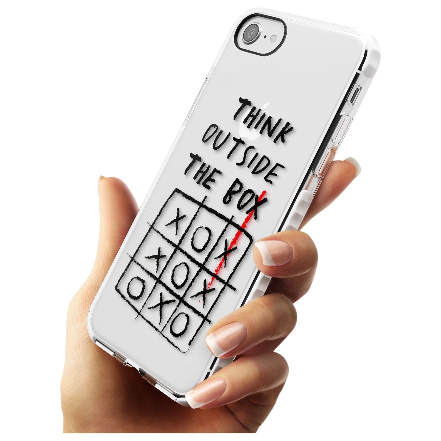 "Think Outside the Box" Impact Phone Case for iPhone SE 8 7 Plus