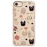 Cute Owl Pattern Impact Phone Case for iPhone SE 8 7 Plus