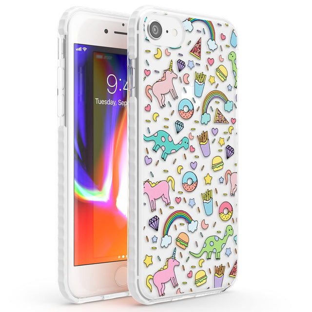 Cute Pattern Phone Case iPhone 7/8 / Impact Case,iPhone SE / Impact Case Blanc Space