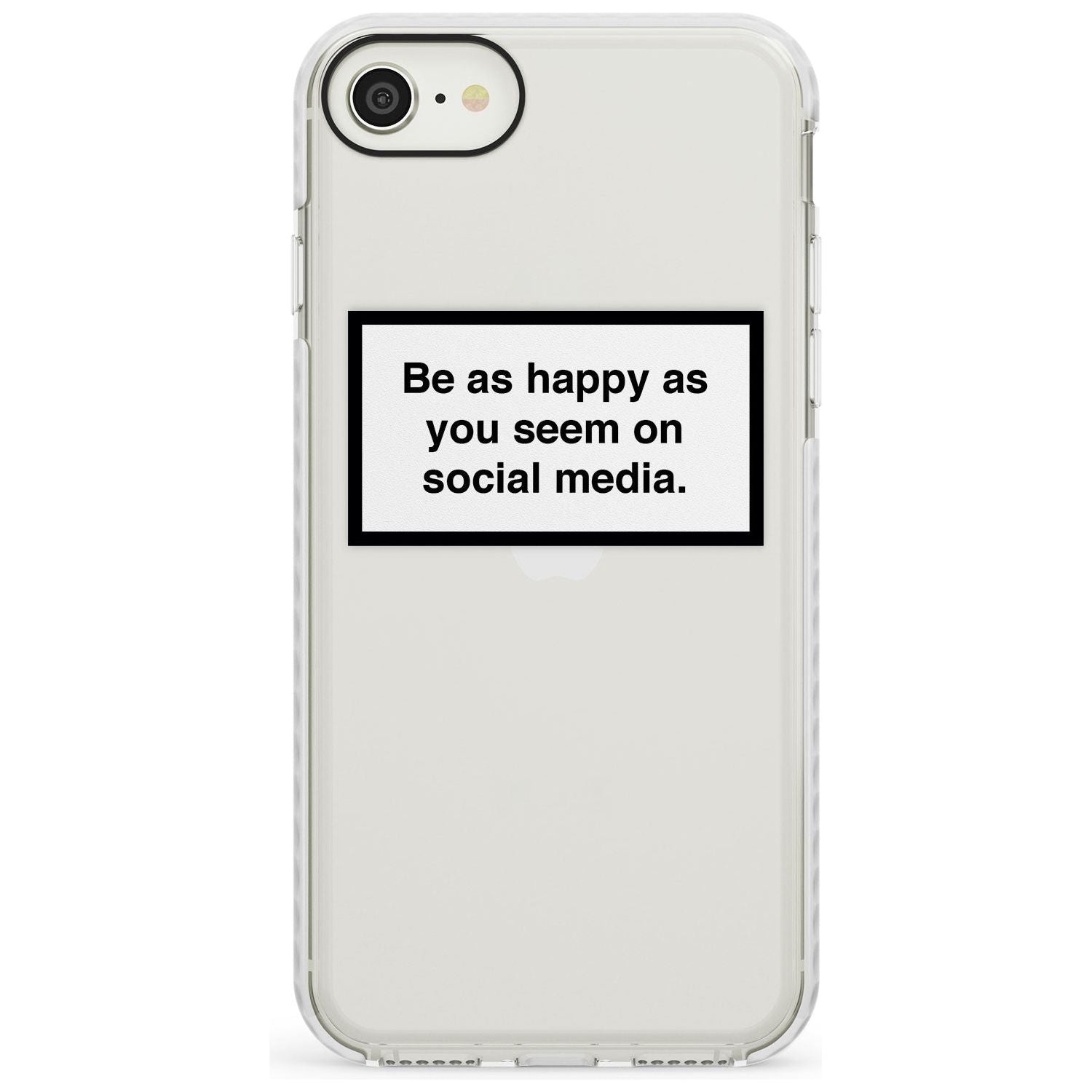 Happy on Social Media iPhone Case  Impact Case Phone Case - Case Warehouse