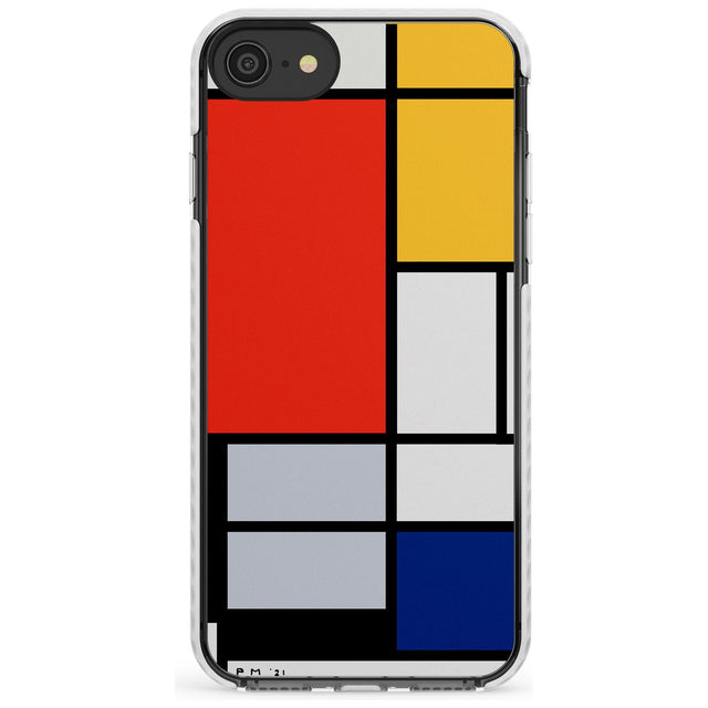 Piet Mondrian's Composition Impact Phone Case for iPhone SE 8 7 Plus